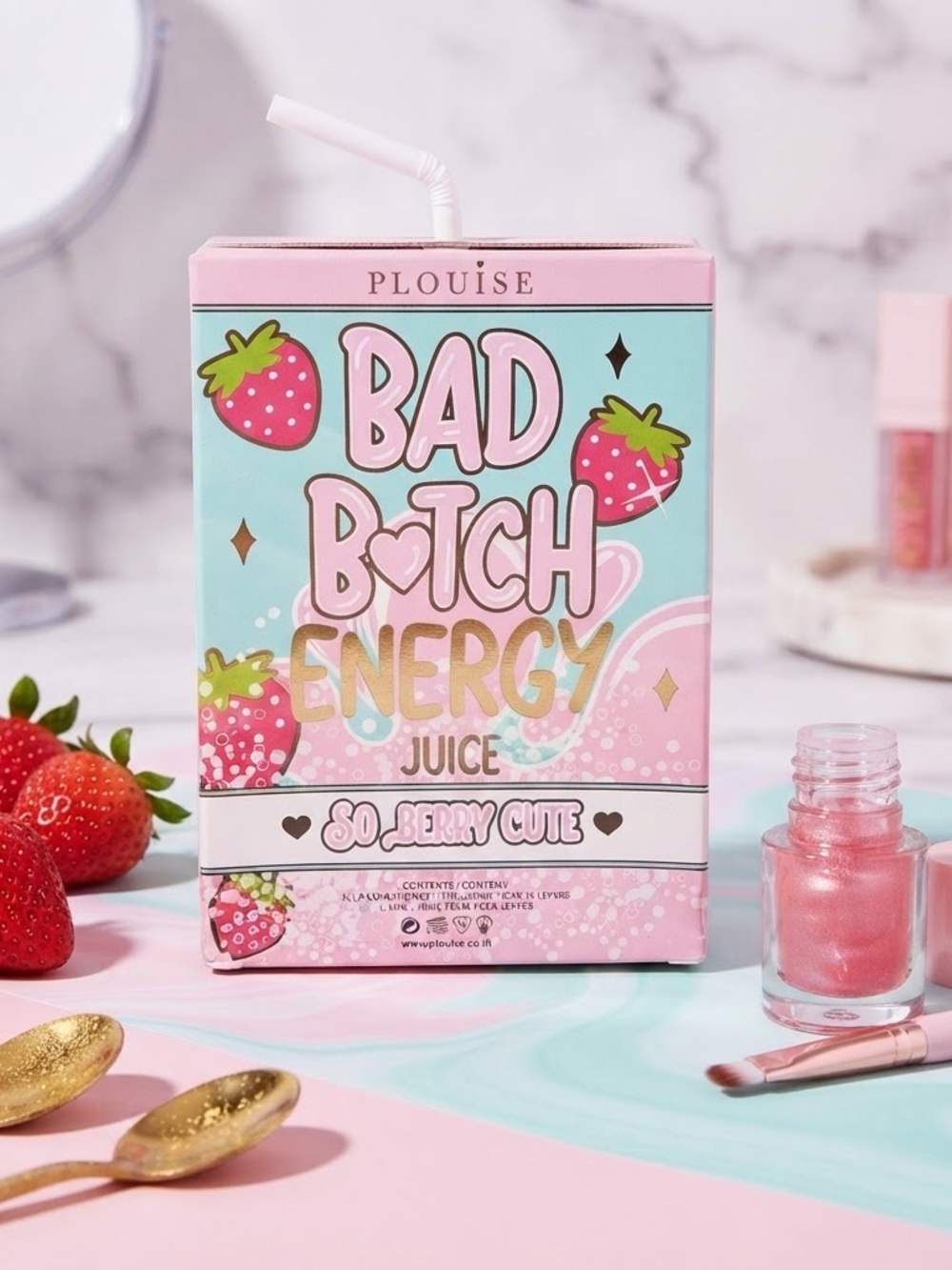 Plouise Bad B!tch Energy Lip Conditioner and Lip Oil — Pink & Turquoise